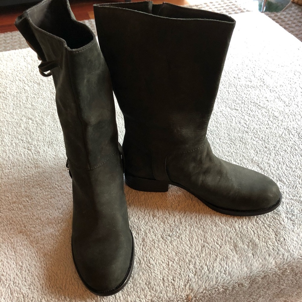 Cole Haan Nike Air Short Flat Boot Black Size8 New